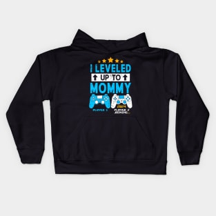 I Leveled Up To Mommy 2024 Gaming Soon To Be Mom 2024 Kids Hoodie